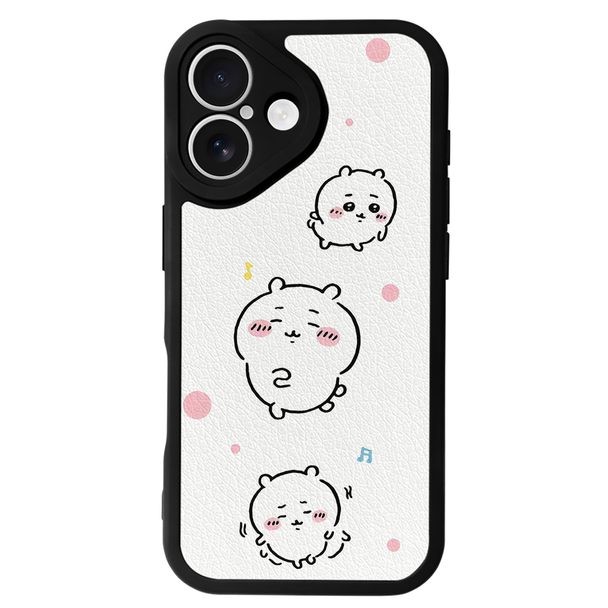 （画像用） ちいかわ Chii-kawa 【iPhone 16シリーズ対応】シリコンスマホケース（レザー調） 材質：シリコン